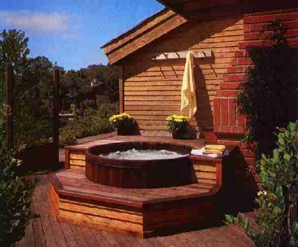 Manufacturer of finely crafted redwood, cedar and teak hot tubs.